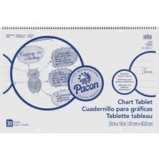 Pacon Ruled Chart Tablet