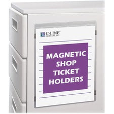 C-Line Magnetic Vinyl Shop Ticket Holders, Welded