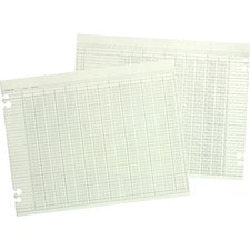 Wilson Jones 8-Column Columnar Ruled Sheets