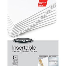 Wilson Jones Gold Line Insertable 8-Tab Dividers