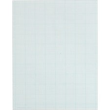 TOPS 10x10 Grid White Cross Section Pad - Letter