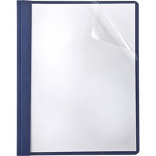 TOPS Oxford Linen Finish Clear Front Report Covers