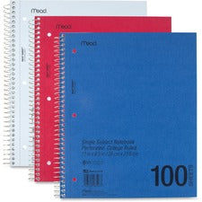 Mead 1 - Subject Perforated College Ruled Notebook - Letter