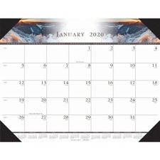 House of Doolittle Recycled Illustrated Desk Pad Calendar