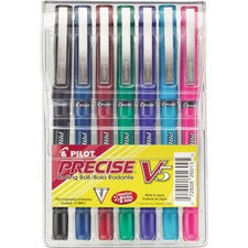 Pilot Precise V5 Extra-Fine Premium Capped Rolling Ball Pens in Pouch