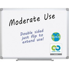 MasterVision Earth Silver Easy-Clean Dry-erase Board