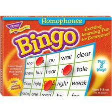 Trend Homonyms Bingo Game