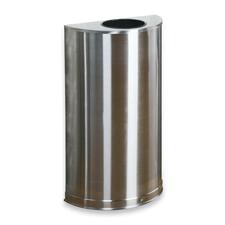 Rubbermaid Commercial 12 Gallon Half Round Steel Receptacle