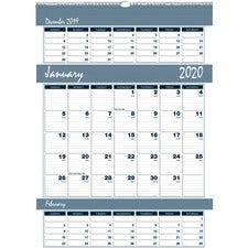 House of Doolittle Bar Harbor Triple Month Wall Calendars