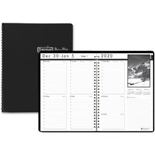 House of Doolittle Black on White Weekly Planner