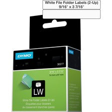 Dymo White 2-Up File Folder Labels