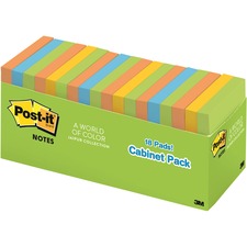 Post-it&reg; Notes Cabinet Pack - Jaipur Color Collection