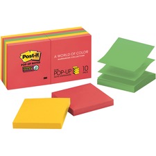 Post-it&reg; Super Sticky Pop-up Notes - Marrakesh Color Collection