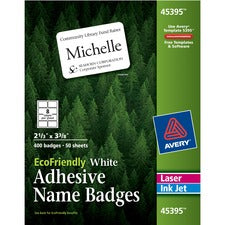 Avery&reg; EcoFriendly Adhesive Name Badge Labels
