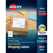 Avery® Shipping Labels - Sure Feed - Repositionable