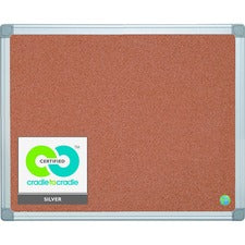 MasterVision Earth It! Aluminum Frame Cork Board