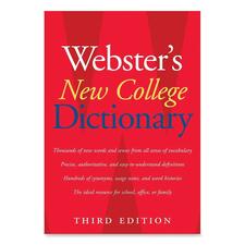 Houghton Mifflin Webster's New College Dictionary Printed Book