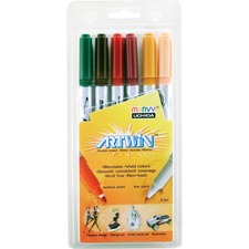 Uchida Artwin Assorted Colors Double-ended Markers