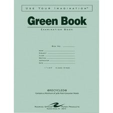Roaring Spring Recycled Wide Ruled Exam Book - Letter