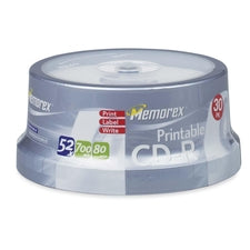 Memorex CD Recordable Media - CD-R - 48x - 700 MB - 30 Pack Spindle
