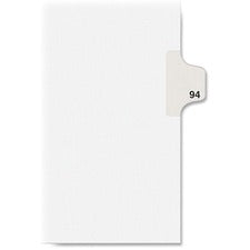 Kleer-Fax Numeric Laminated Tab Index Dividers