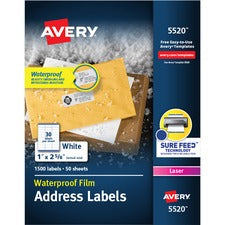 Avery&reg; WeatherProof Mailing Labels - TrueBlock