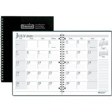 House of Doolittle Black Cover Academic Monthly Planner