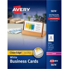 Avery&reg; Clean Edge Laser Print Business Card