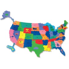 ChenilleKraft Wonderfoam Giant U.S.A Puzzle Map