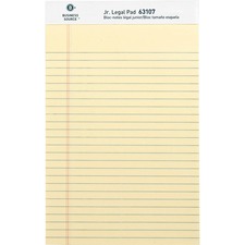 Business Source Micro - Perforated Legal Ruled Pads - Jr.Legal