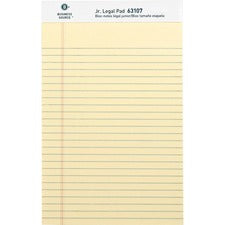 Business Source Micro - Perforated Legal Ruled Pads - Jr.Legal