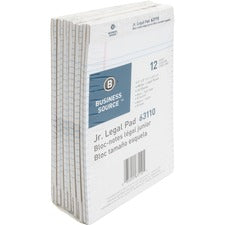 Business Source Micro - Perforated Legal Ruled Pads - Jr.Legal