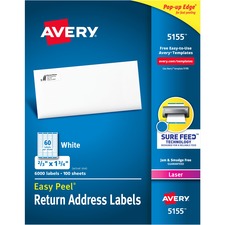 Avery&reg; Easy Peel Address Labels - Sure Feed
