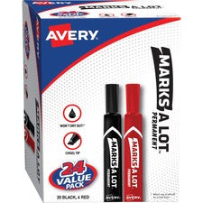 Avery&reg; Large Desk-style Marks A Lot Permanent Markers