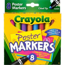 Crayola Washable Chisel Tip Poster Markers