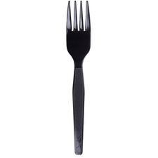 Dixie Medium Weight Black Plastic Utensils