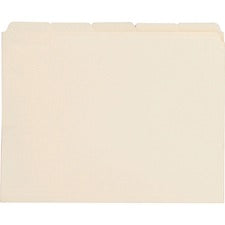 Business Source 1/5 Cut Tab Manila File Folders