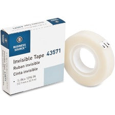 Business Source 1/2" Invisible Tape Refill Roll