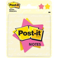 Post-it&reg; Super Sticky Notes in Star Die-Cut Shapes