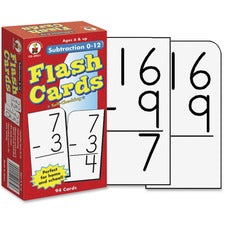 Carson Dellosa Education Grades 1-3 Subtraction 0-12 Flash Cards