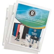 Business Source Top-Loading Poly Sheet Protectors