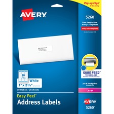 Avery&reg; Easy Peel Address Labels - Sure Feed