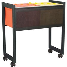 Safco 5352BL Adjustable Mobile File Cart