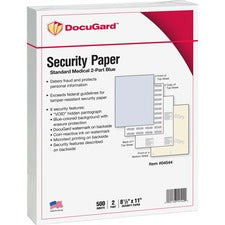 DocuGard Standard Security Paper for Printing Prescriptions & Preventing Fraud, 6 Features