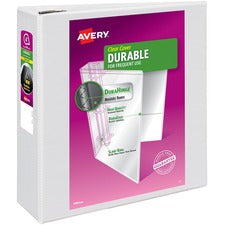 Avery&reg; 4" Durable View Binder - DuraHinge - 4" EZD One Touch Rings