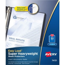 Avery® Super-Heavyweight Sheet Protectors - Acid-free, Archival-safe, Top-loading