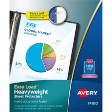 Avery&reg; Heavyweight Sheet Protectors -Acid-free, Archival-safe, Top-loading