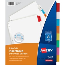 Avery&reg; Big Tab Extra-Wide Insertable Dividers