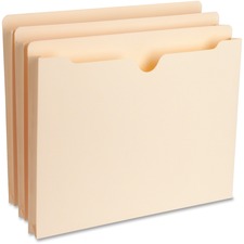 Business Source 1" Expansion Heavyweight File Pockets
