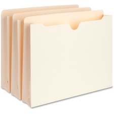 Business Source 2-Ply Vertical Expanding File Pockets